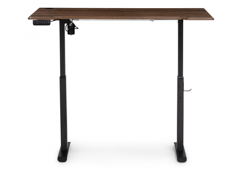 Компьютерный стол, Маркос с механизмом подъема 140х80х75 черный / кантри орех