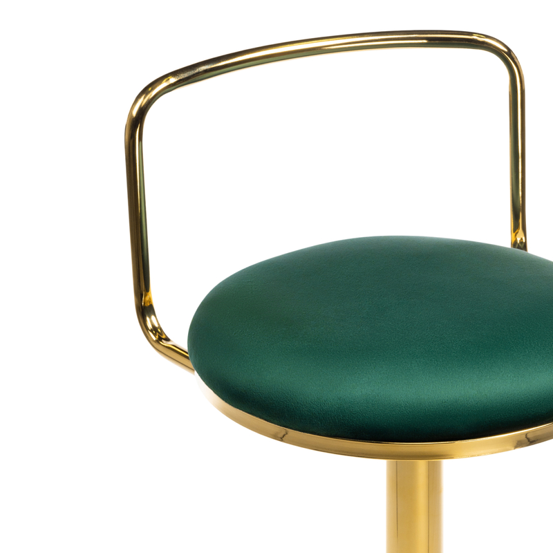 Барный стул, Lusia green / gold