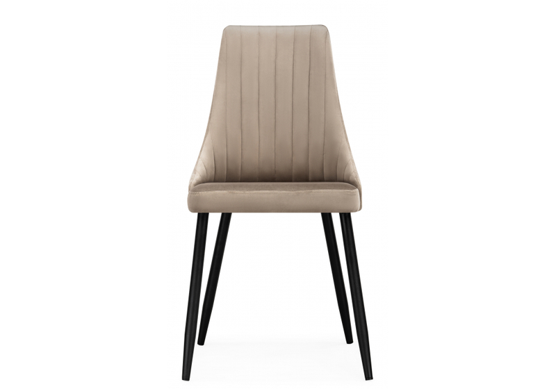 Стул на металлокаркасе, Кора бежевый / черный