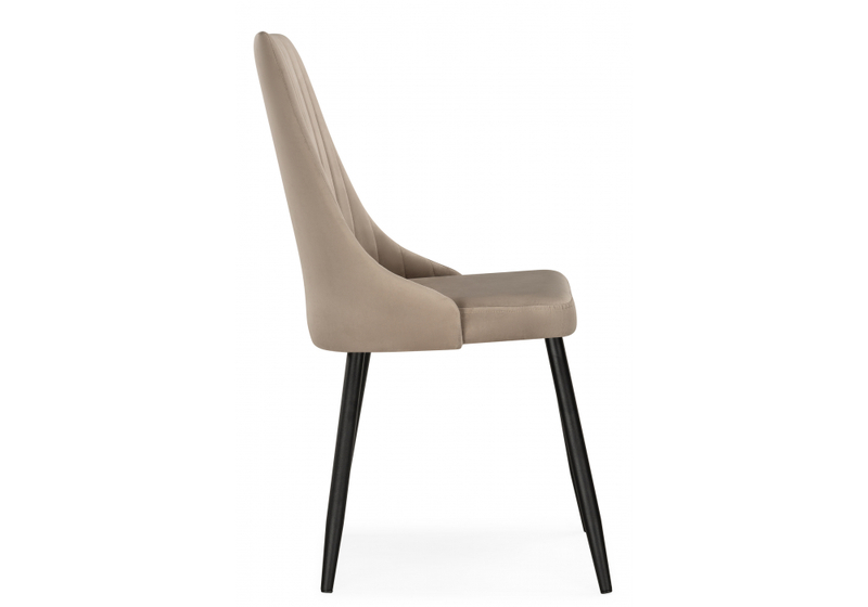 Стул на металлокаркасе, Кора бежевый / черный