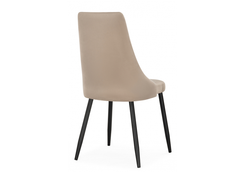 Стул на металлокаркасе, Кора бежевый / черный