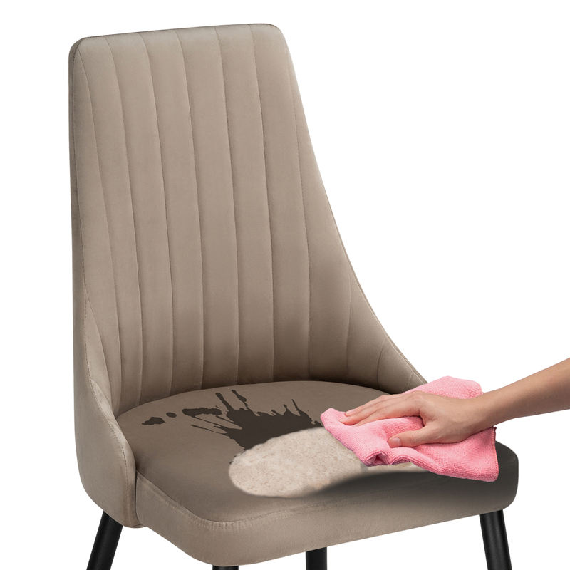 Стул на металлокаркасе, Кора бежевый / черный