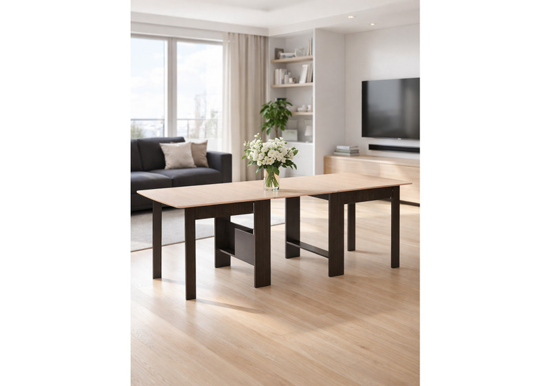 Стол деревянный, СтК7 венге / дуб молочный