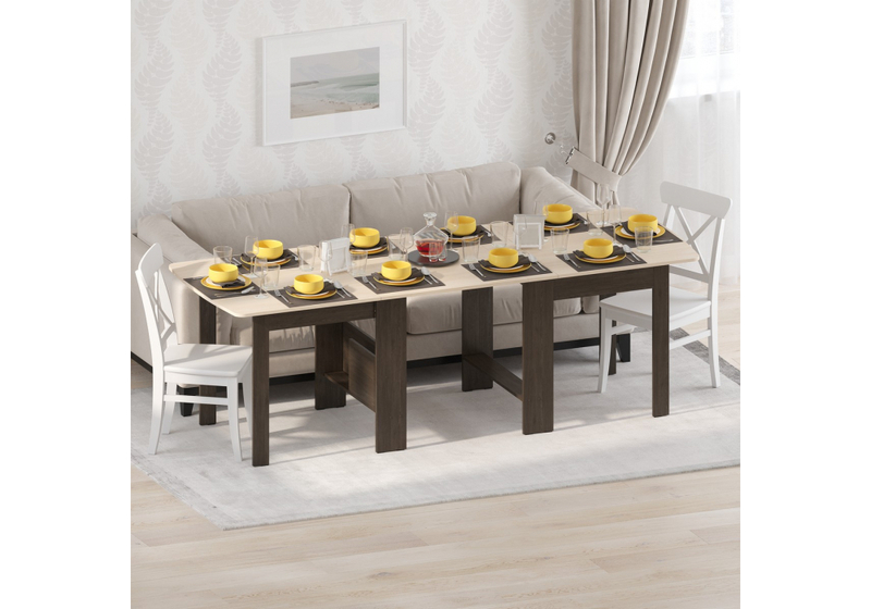 Стол деревянный, СтК7 венге / дуб молочный