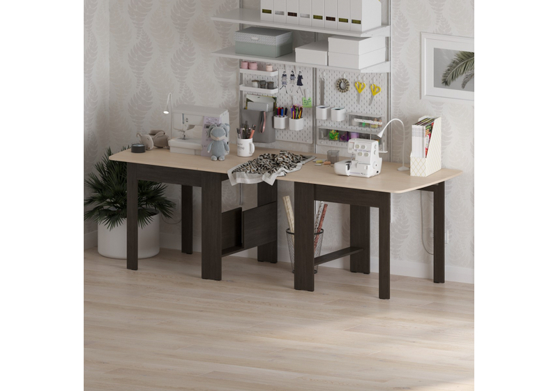 Стол деревянный, СтК7 венге / дуб молочный