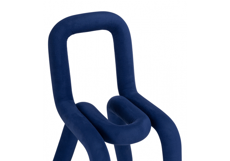 Стул на металлокаркасе, Garden blue