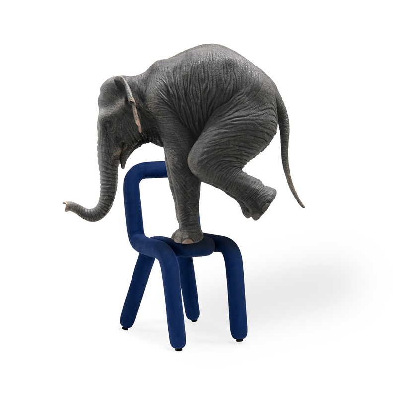 Стул на металлокаркасе, Garden blue