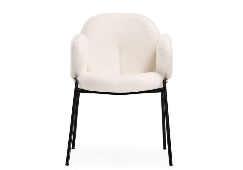 Стул на металлокаркасе, Kalipso white / black