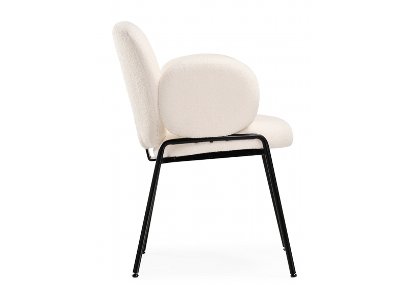 Стул на металлокаркасе, Kalipso white / black