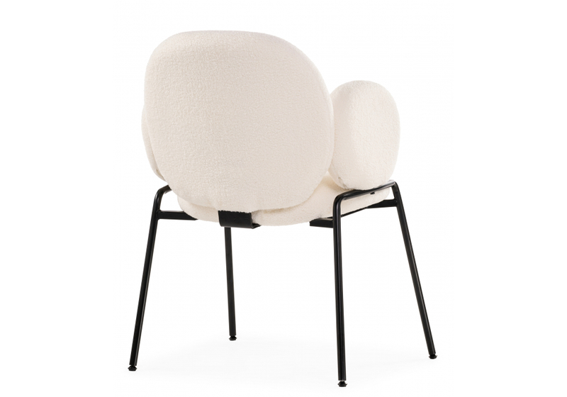 Стул на металлокаркасе, Kalipso white / black