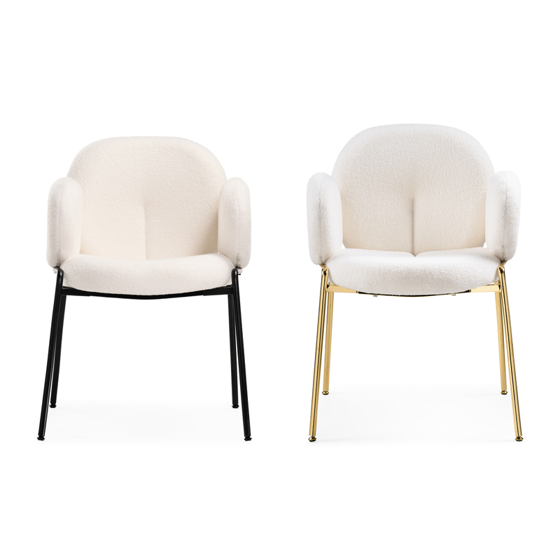 Стул на металлокаркасе, Kalipso white / black