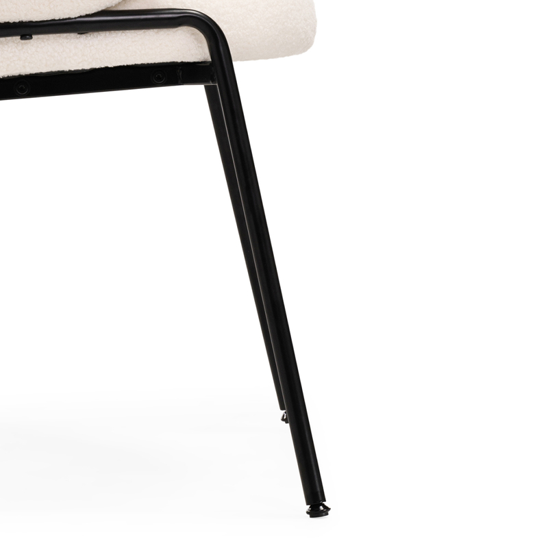 Стул на металлокаркасе, Kalipso white / black