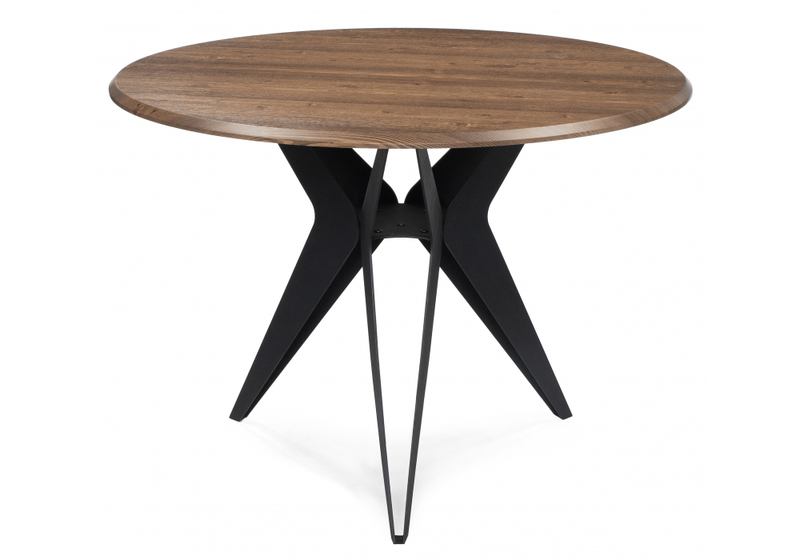 Стол деревянный, Рикла 100х76 орех кантри / черный