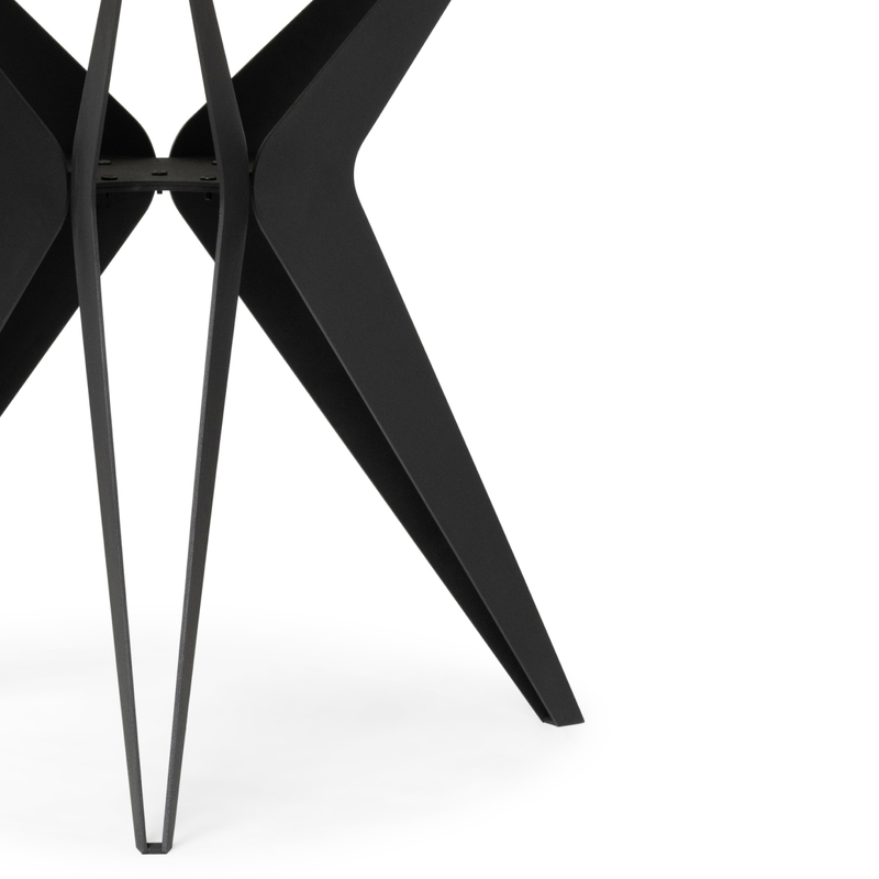 Стол деревянный, Рикла 100х76 орех кантри / черный