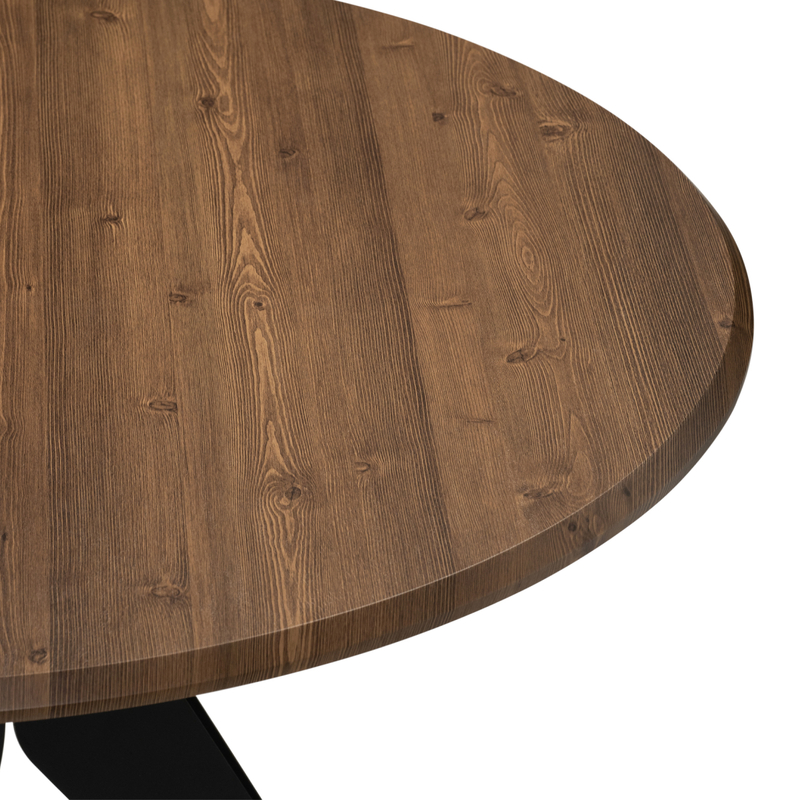 Стол деревянный, Рикла 100х76 орех кантри / черный