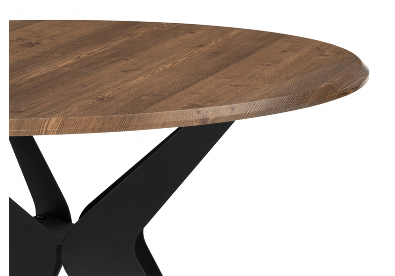 Стол деревянный, Рикла 100х76 орех кантри / черный