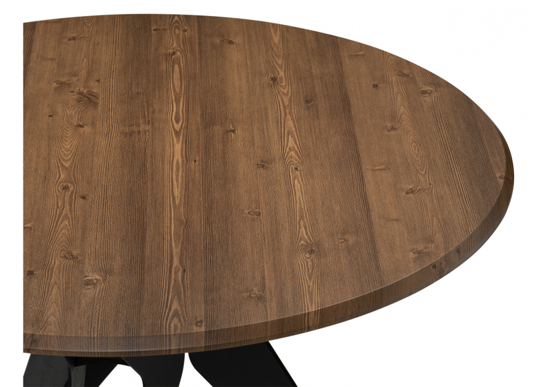 Стол деревянный, Рикла 100х76 орех кантри / черный