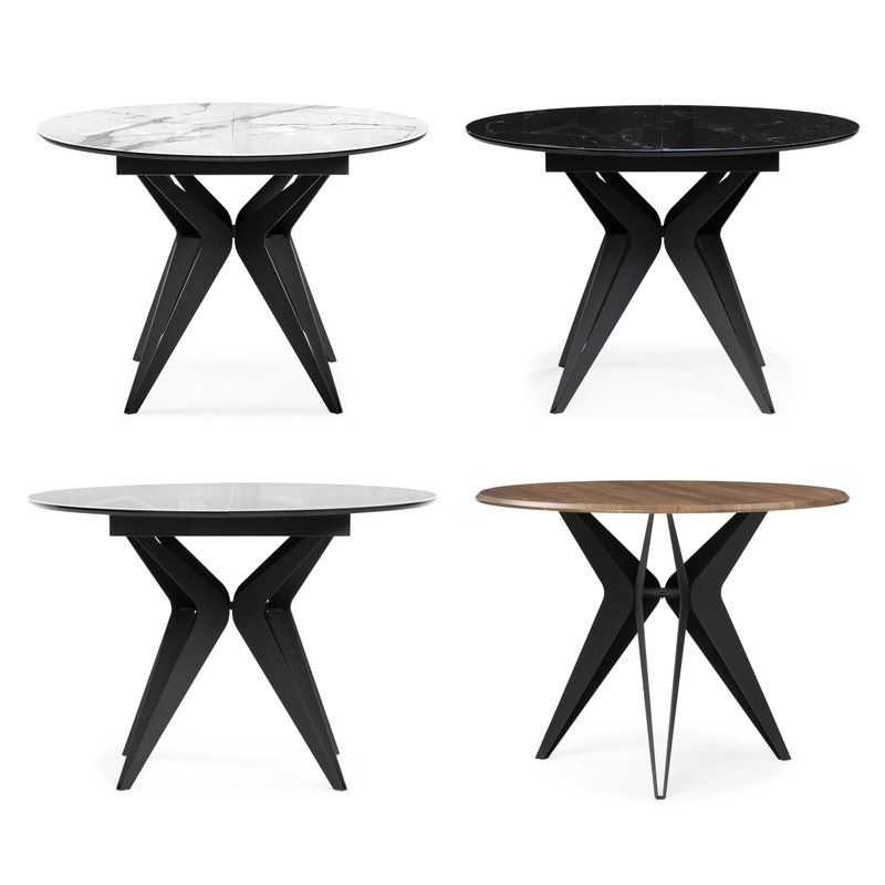 Стол деревянный, Рикла 100х76 орех кантри / черный