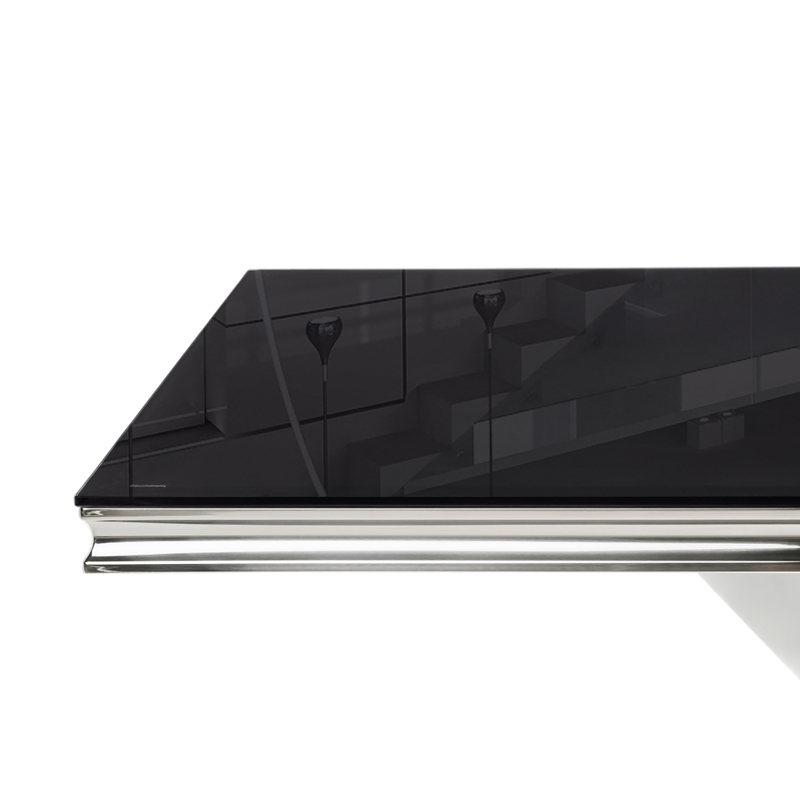 Стол стеклянный, Levon 200x100x75 black