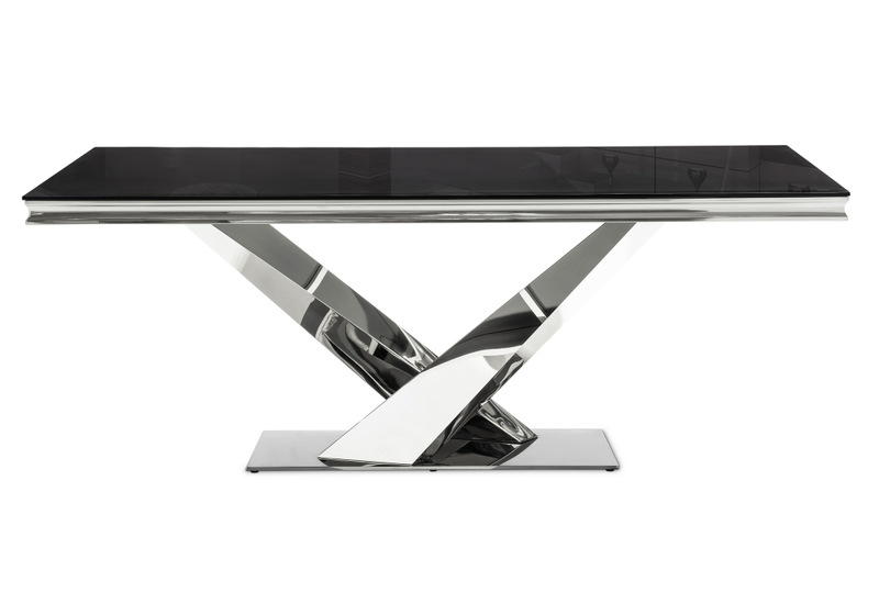 Стол стеклянный, Levon 200x100x75 black