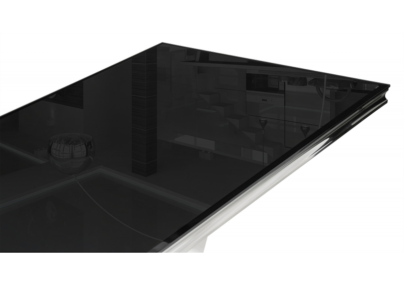 Стол стеклянный, Levon 200x100x75 black