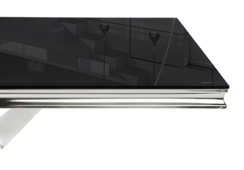 Стол стеклянный, Levon 200x100x75 black