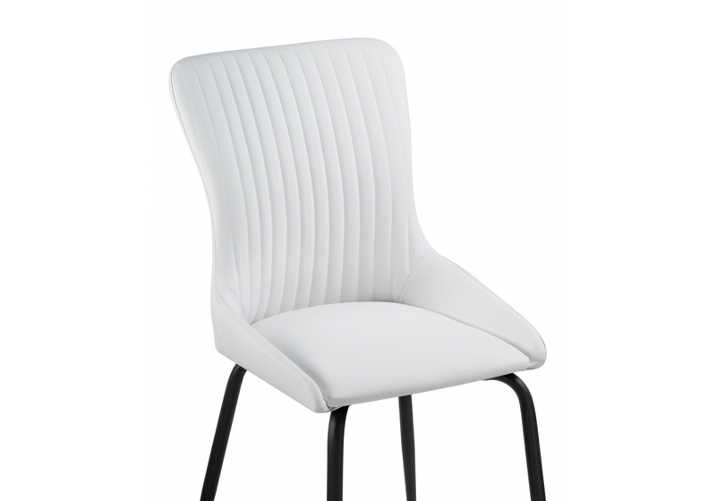 Стул на металлокаркасе, Lado white / black