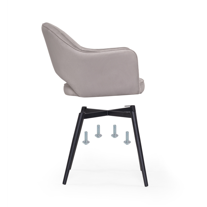 Стул на металлокаркасе, Ойстер MR-28 / черный