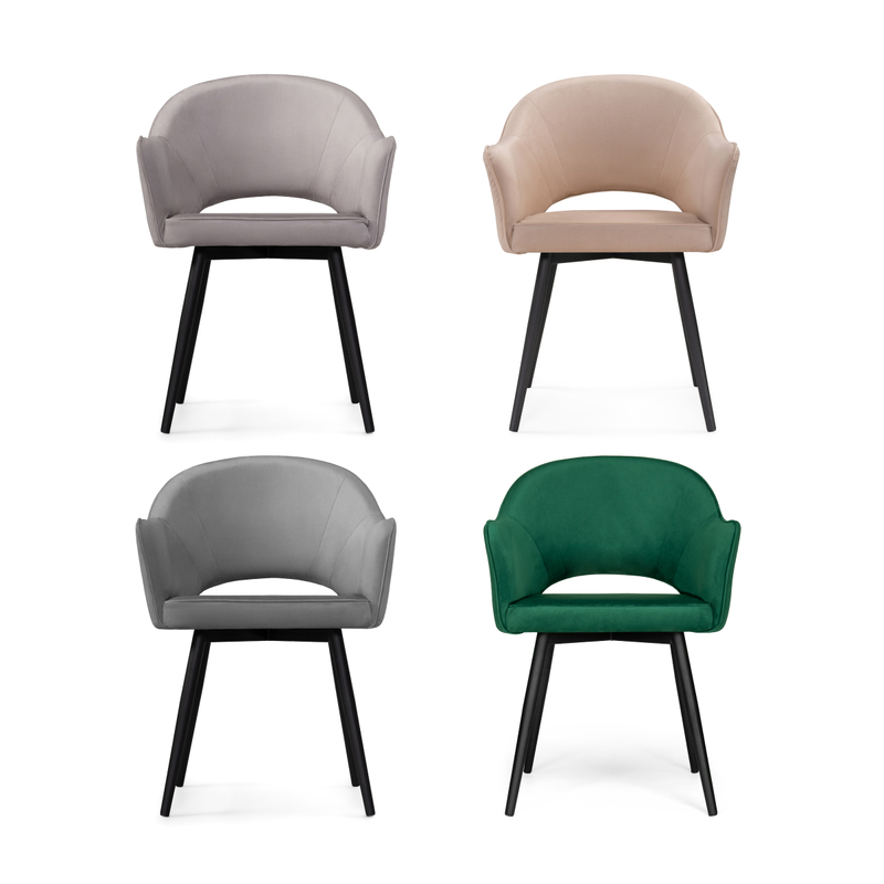 Стул на металлокаркасе, Ойстер MR-28 / черный