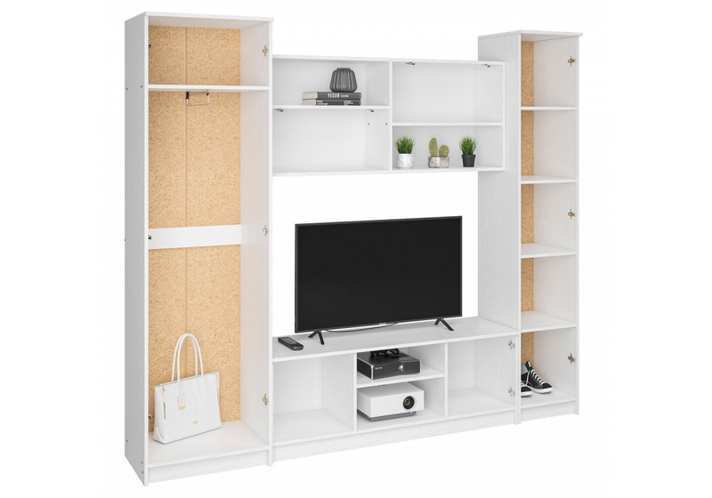 Готовая гостиная, Бертелена белое дерево / белое дерево