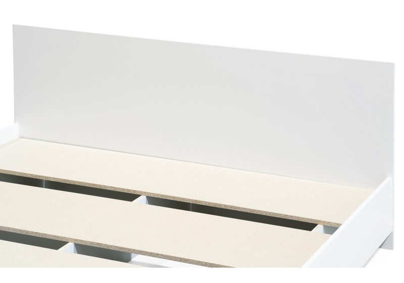 Кровать, Адайн 160х200 белое дерево / белое дерево