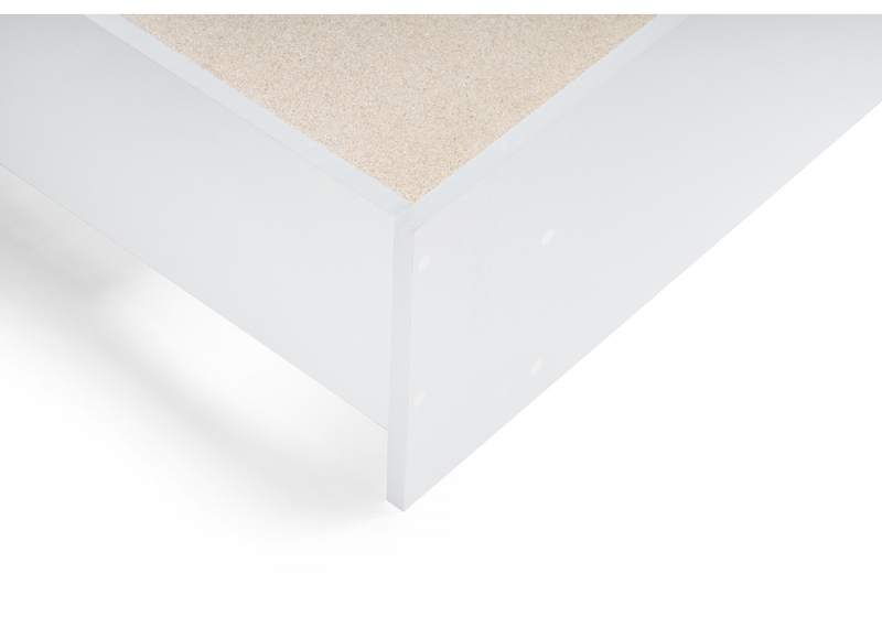 Кровать, Адайн 160х200 белое дерево / белое дерево