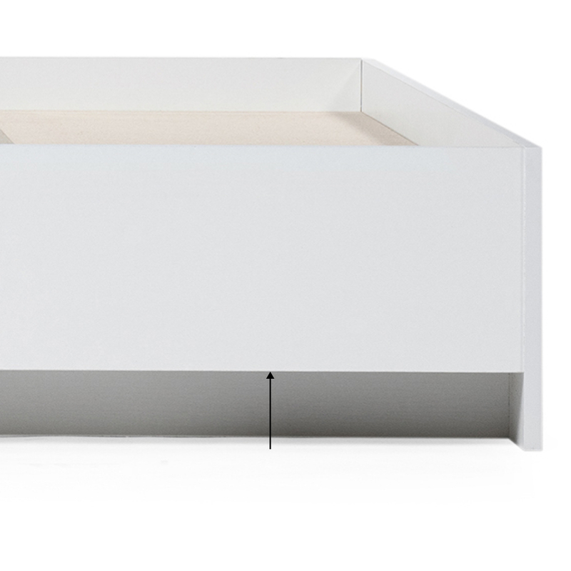 Кровать, Адайн 160х200 белое дерево / белое дерево