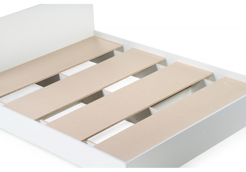 Кровать, Адайн 160х200 белое дерево / белое дерево