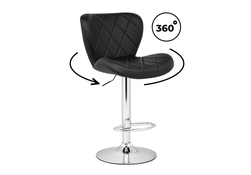Барный стул, Porch black / chrome