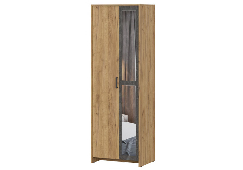 Шкаф, Таика дуб золотой / камень темный