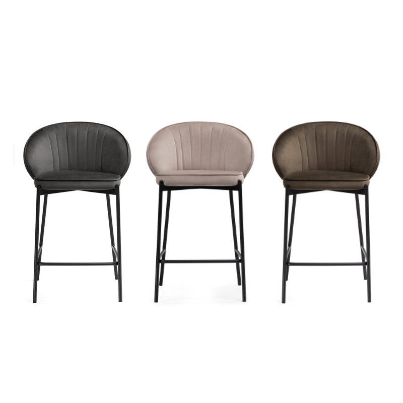 Барный стул, Нейл латте / черный