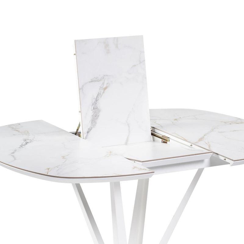 Керамический стол, Азраун белый