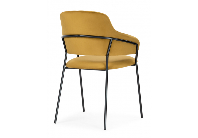 Обеденная группа, Ирта дерево / желтый / черный глянец