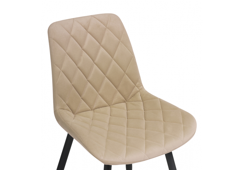 Стул на металлокаркасе, Баодин Б/К бежевый / черный