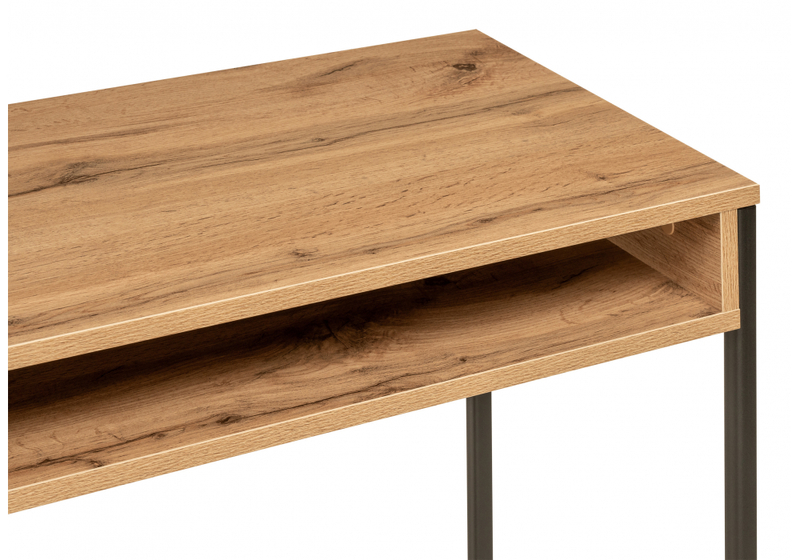 Компьютерный стол, Лео Лофт дуб вотан / черный матовый