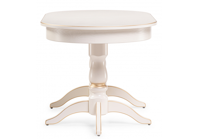Стол деревянный, Красидиано 150 слоновая кость / золото