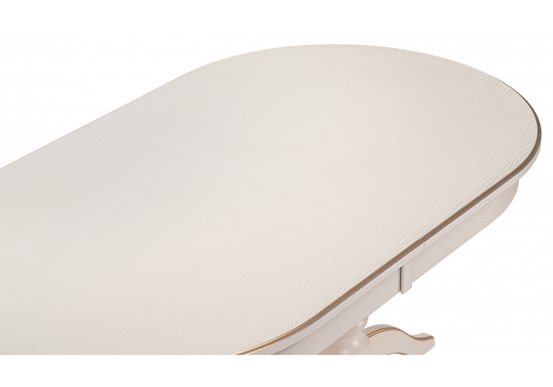 Стол деревянный, Красидиано 150 слоновая кость / золото