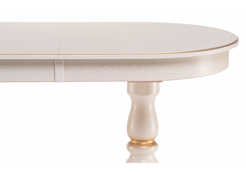 Стол деревянный, Красидиано 150 слоновая кость / золото