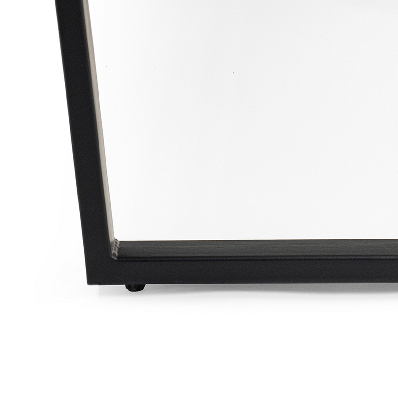 Стол деревянный, Лота Лофт 120 25 мм дуб делано светлый / черный матовый