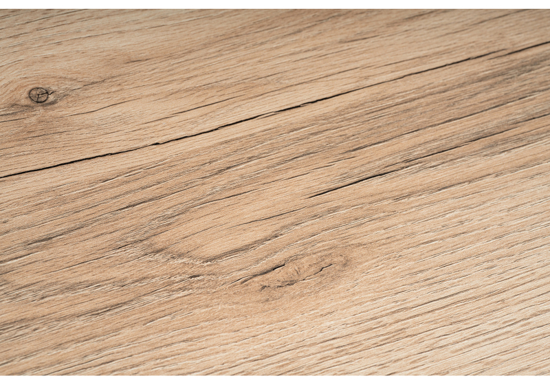 Стол деревянный, Лота Лофт 120 25 мм дуб делано светлый / черный матовый