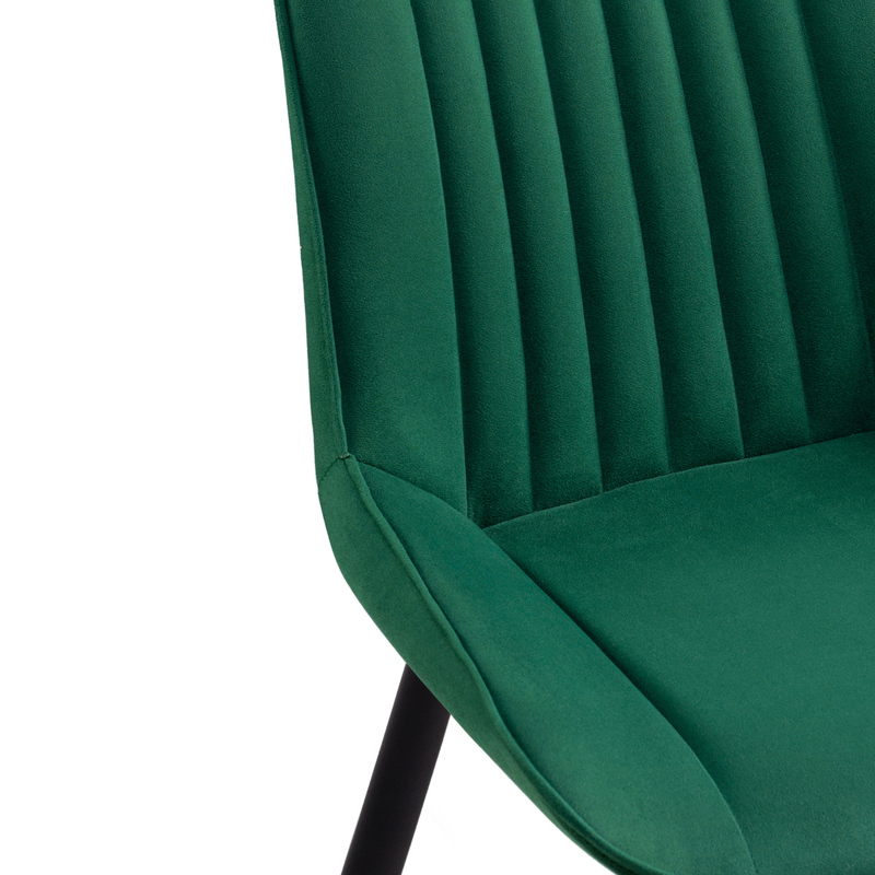 Стул на металлокаркасе, Седа зеленый / черный