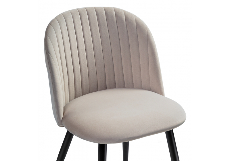 Стул на металлокаркасе, Gabi 1 latte / black