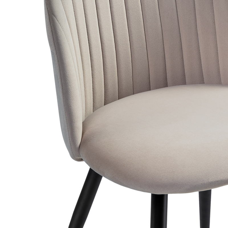 Стул на металлокаркасе, Gabi 1 latte / black