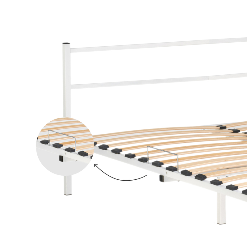 Кровать, Фади 140х200 белая